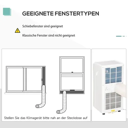 Climatiseur Mobile 3-en-1 21 Kw Avec Minuterie 24h Et 2 Vitesses, Refroidissement, Déshumidification