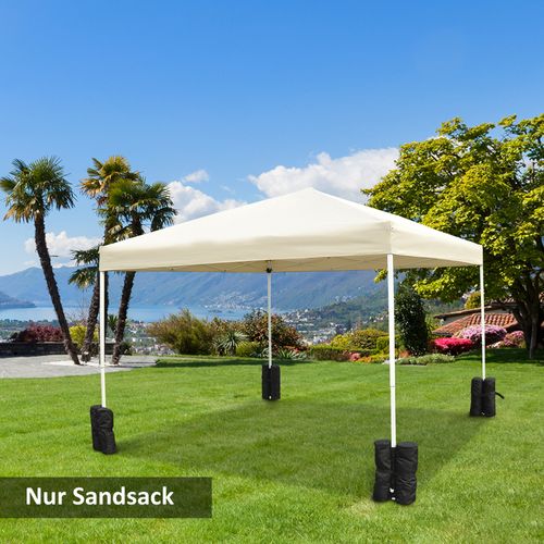 Lot De 4 Pieds De Pavillon, Robustes Et Noirs, Pour Une Stabilité Maximale De La Tente, ,noir