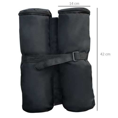 Lot De 4 Pieds De Pavillon, Robustes Et Noirs, Pour Une Stabilité Maximale De La Tente, ,noir