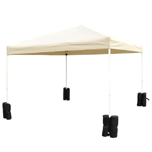 Lot De 4 Pieds De Pavillon, Robustes Et Noirs, Pour Une Stabilité Maximale De La Tente, ,noir