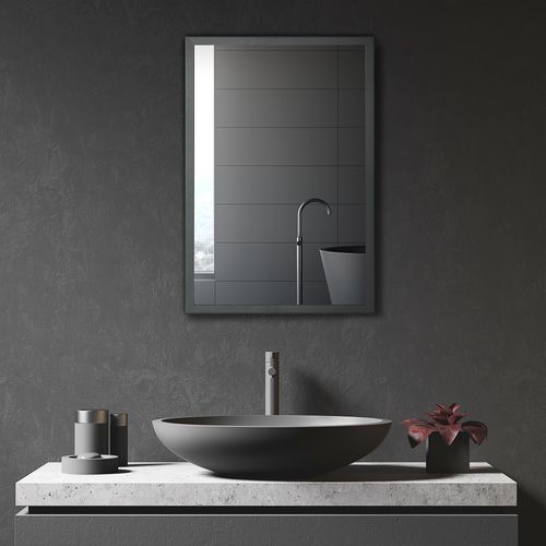 Armoire Miroir 3 Niveaux, Armoire Murale Pour Salle De Bain Et Chambre 40x12x60 Cm, Noir