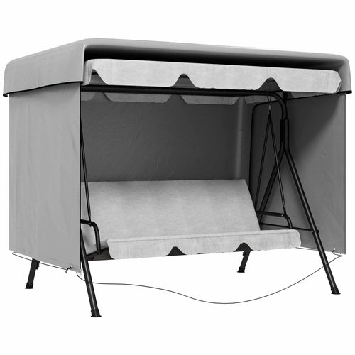 Housse De Protection Meubles De Jardin Pe étanche Uv Renforcé, Gris 215 X 155 X 150 Cm