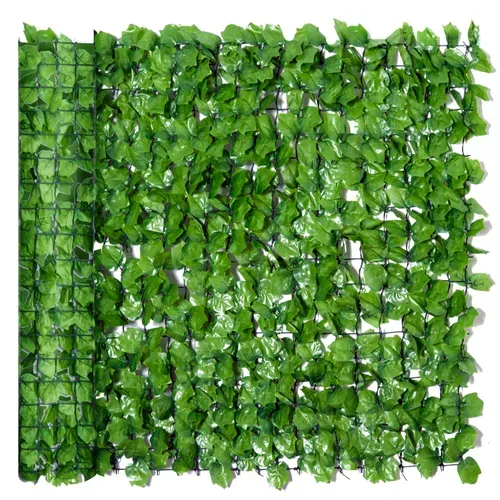 Haie De Protection Artificielle 300x100cm En Plastique Uv Résistant Et Facile D'entretien,vert Clair
