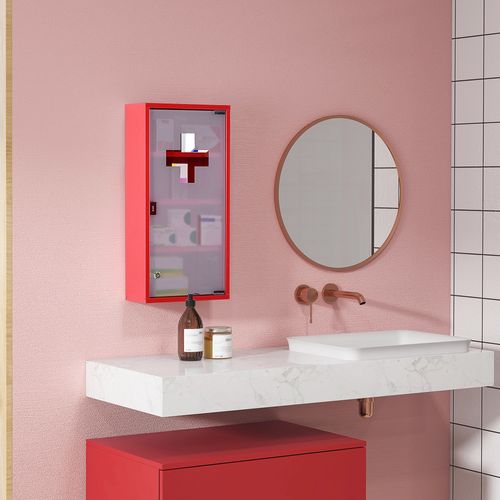 Armoire à Pharmacie En Acier Inoxydable Avec Serrure, Modèle Pratique Et Sécuritaire Pour La Maison