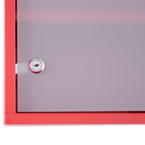 Armoire à Pharmacie En Acier Inoxydable Avec Serrure, Modèle Pratique Et Sécuritaire Pour La Maison