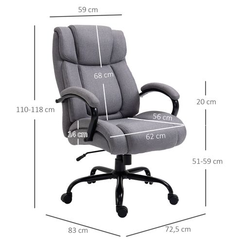 Chaise De Bureau, Fauteuil Gaming Pivotant, Fonction Bascule, Charge Jusqu’à 220 Kg