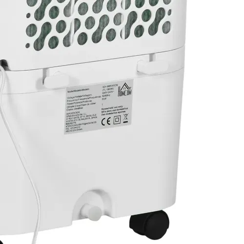 Climatiseur Mobile 3 En 1 Avec Humidification Et Refroidissement à Eau 15l, Oscillant 65w, Blanc