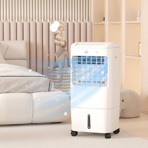 Climatiseur Mobile 3 En 1 Avec Humidification Refroidissement à Eau 15l Oscillant 60° Min 7,5h
