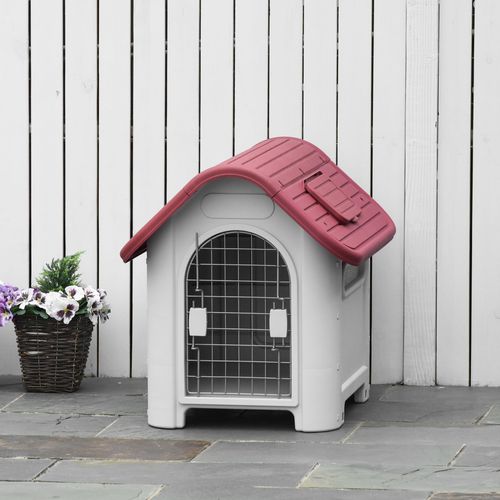 Hutte Pour Chien Extérieure En Bois Avec Toit Ouvrant, Abri Pour Petits Chiens, Circulation D'air
