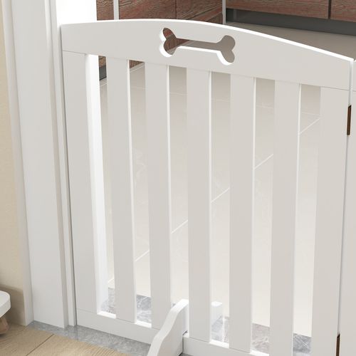 Clôture Pour Chien Pliable 3 Pièces, Métal, Sécurité, Blanc