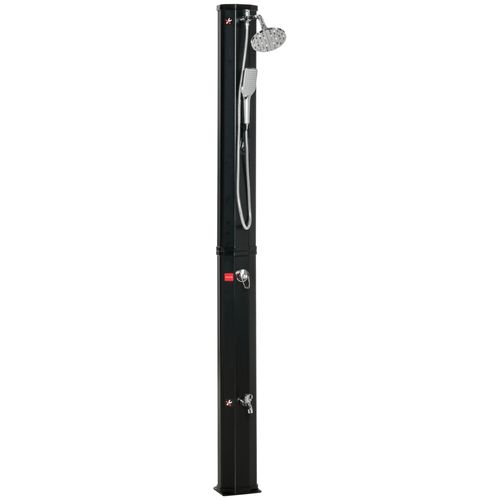 Douche Solaire 35l Plastique économique Avec Robinet Et Pommeau De Douche Pluie, Noir