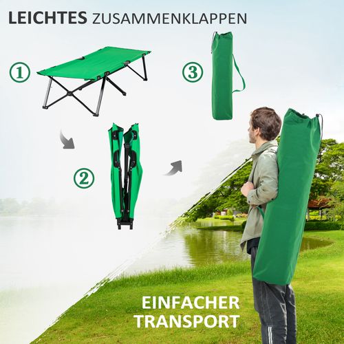 Lit De Camping Compact Et Léger Avec Poche Latérale - 4,8 Lbs - Pour Adultes Et Enfants