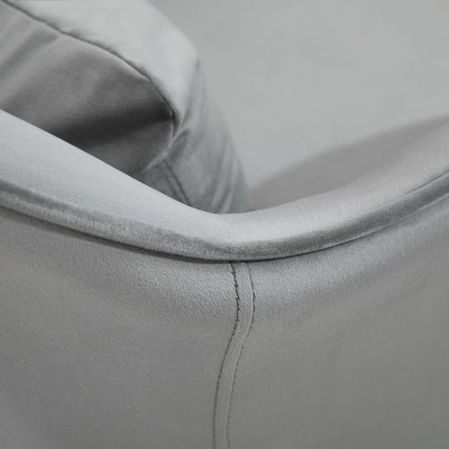 Fauteuil De Bureau En Tissu Avec Fonction Massage, Accoudoirs Et Coussin Lombaire, Gris