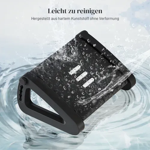 Repose-pieds En Plastique Ergonomique 6 Niveaux Réglable Avec Surface Massante, Noir