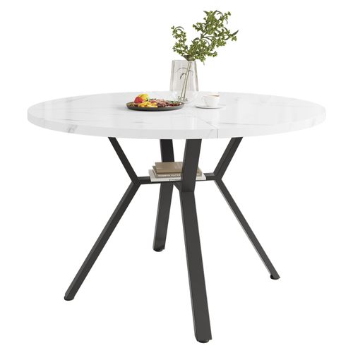 Table à Manger Ronde En Marbre Moderne 1 M, Design Minimaliste,incontournable Pour Maisons élégantes
