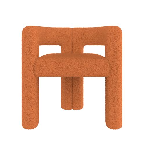 Fauteuils Velours Orange (65,5x58 H 82,5 Cm) - Neufs - Style Moderne