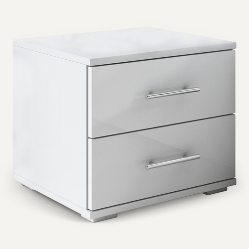 Table De Chevet Pour Chambre à Coucher En Blanc 40x40x35cm Beatriz