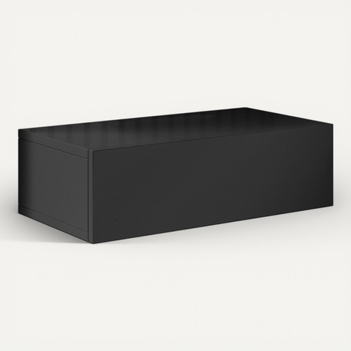 Table De Chevet Pour Chambre à Coucher En Noir 46x34x15cm Europa