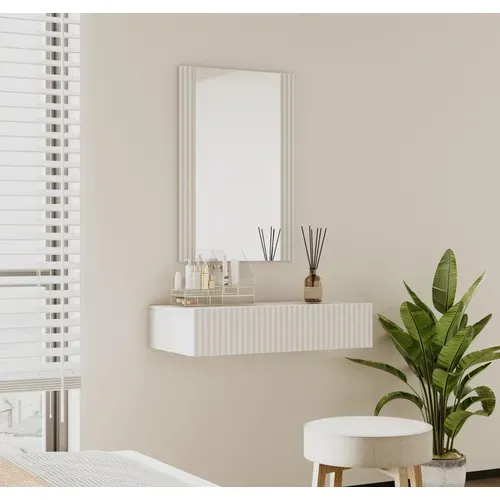 Coiffeuse Pour Chambre à Coucher En Blanc 80x42x97cm Velia