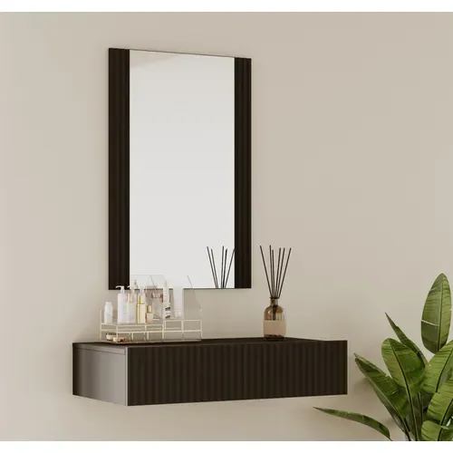 Coiffeuse Pour Chambre à Coucher En Noir 80x42x97cm Velia