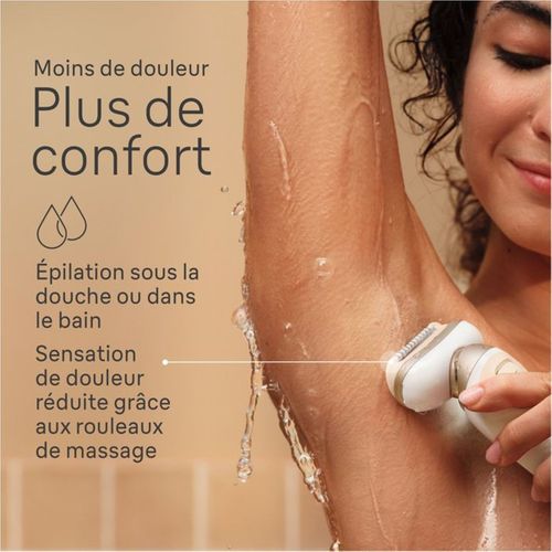 Épilateur Électrique 3d 40 Pinces Tête Flexible Usage Sec Et Humide