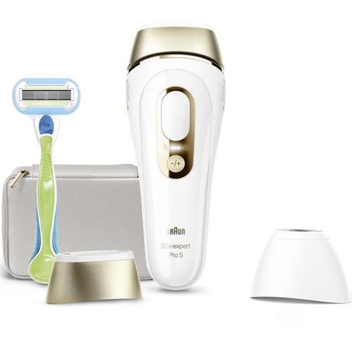 Épilateur Ipl à Lumière Pulsée Silk·expert Pro 5 Or/blanc, Capteur De Teinte
