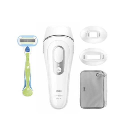 Epilateur à Lumière Pulsée  Silk Expert Pro 3 Pl3122 Blanc