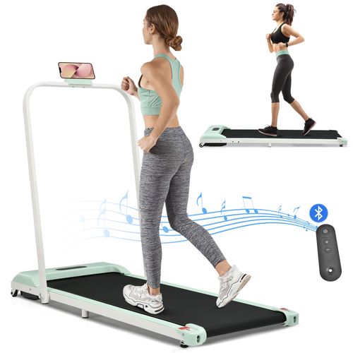 Tapis Roulant 2 En 1, Vitesse 1-6 Km/h, Avec Affichage LED, Léger Et Pliable, Noir
