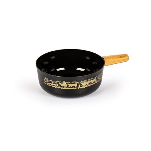 Caquelon à Fondue Stockli Fonte émaillée 21 Cm Noir, Neuf, 7421.14HAA