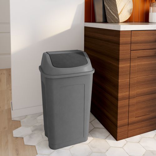 Poubelle 50L SWING Gris