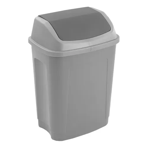 Poubelle 50L SWING Gris vue 3/4