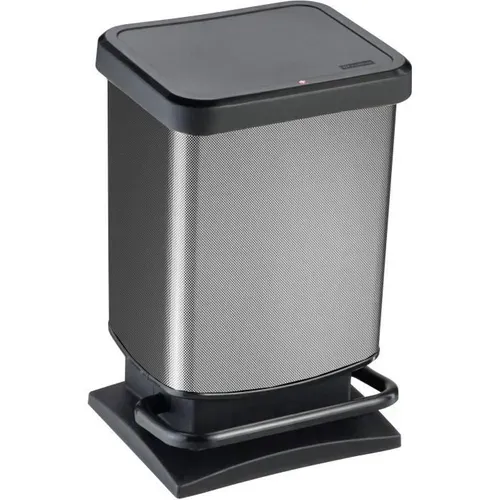 Poubelle 20L MINI PASO Carbone vue 3/4