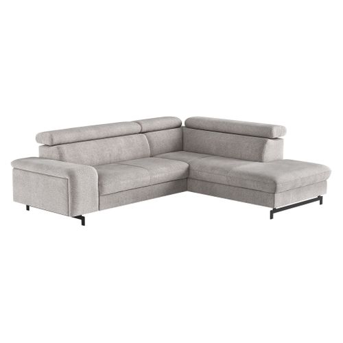 Canapé d'angle convertible EMMA droit orlando sable