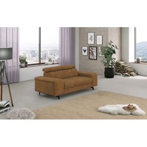 Canapé reposse pieds 3 places EMMA orlando cognac