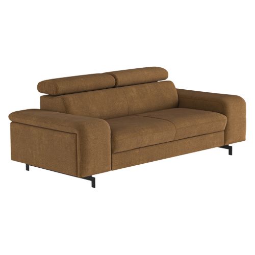 Canapé reposse pieds 3 places EMMA orlando cognac