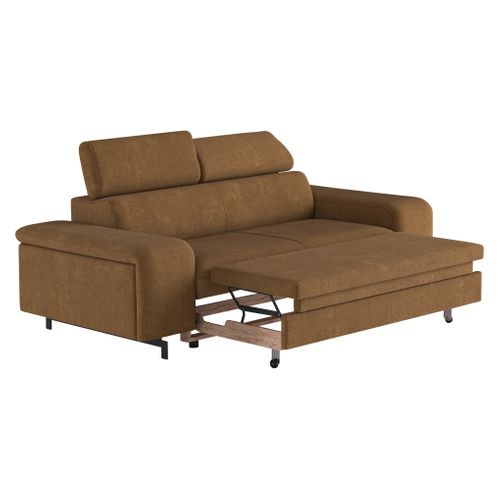 Canapé reposse pieds 3 places EMMA orlando cognac