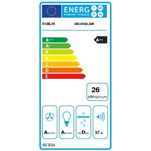 Hotte Plafond 90cm 605m3/h Blanc - 6515894