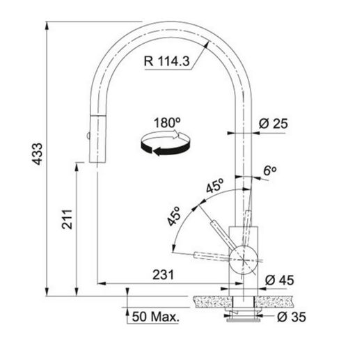 Mitigeur Avec Douchette Chromé 727990