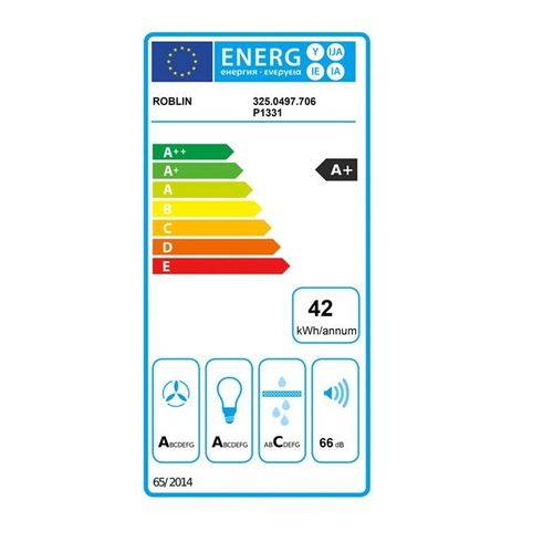 Hotte Décorative 90cm 66db 700m3/h Inox - 6850896