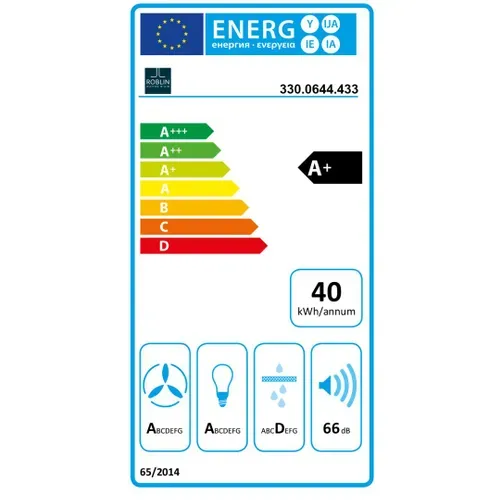 Hotte Décorative Inclinée 80cm 590m3/h Noir 6989541