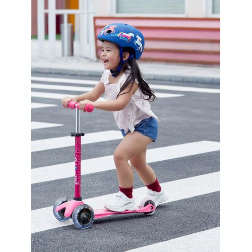 Trottinette Mini Deluxe LED Rose