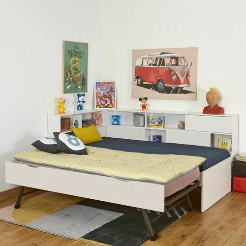 Lit Cosy Gigogne Play   Blanc 90x190 Cm