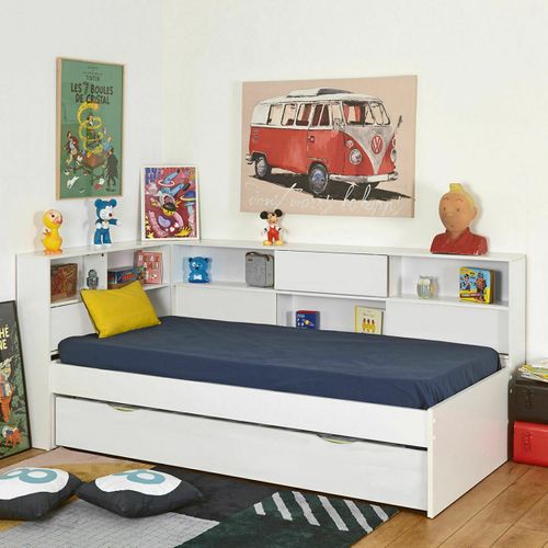 Lit Cosy Gigogne Play   Blanc 90x190 Cm