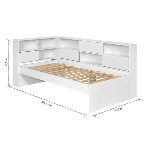 Lit Cosy Gigogne Play   Blanc 90x190 Cm