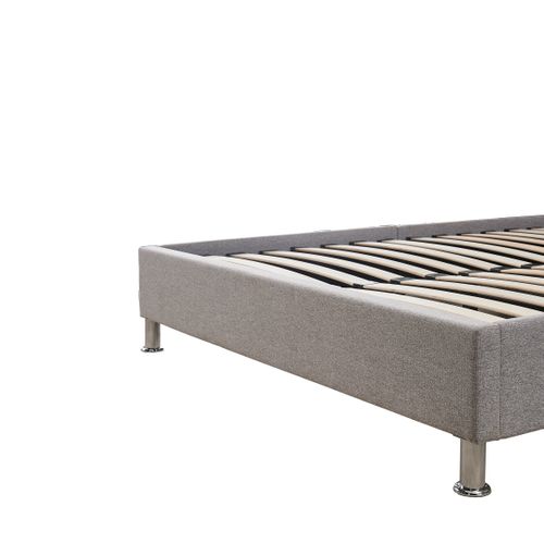 Sommier déco Cadre De Lit 160x200cm, Plateforme Capitonné 31 Cm, gris Foncé