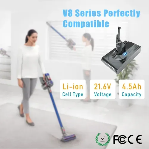 Batterie Pour Dyson Aspirateurs V8 Sv10, Avec 2 Filtres