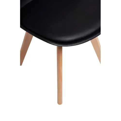 Chaises De Salle à Manger Scandinave, Chaise De Bureau Rétro, Noir, Lot De 6