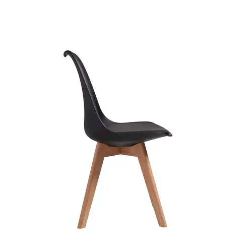 Chaises De Salle à Manger Scandinave, Chaise De Bureau Rétro, Noir, Lot De 6