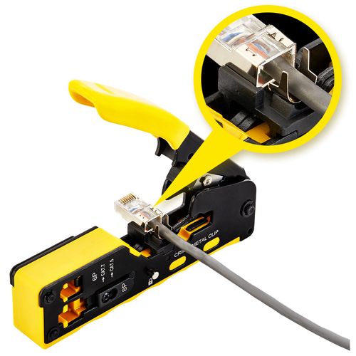 Pince à Sertir Rj45+rj12 Outil De Sertissage,avec Connecteur Réseau ...