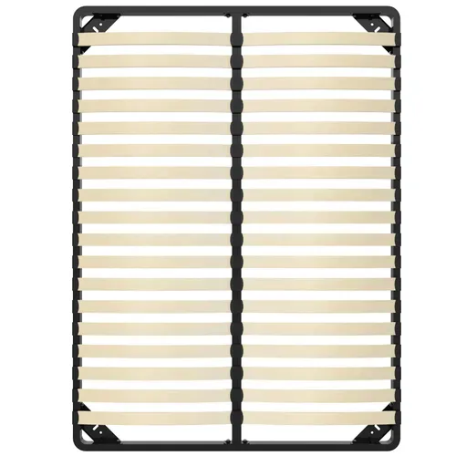 Cadre à Lattes 140x190cm, 2x18 Lattes, Sommier à Lattes